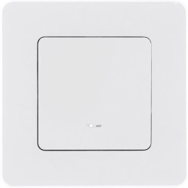 Выключатель 1-кл. Inspiria 10А IP20 250В 10AX с подсветкой/индикацией механизм бел. IEK 673610