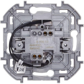 Выключатель 1-кл. Inspiria 10А IP20 250В 10AX с подсветкой/индикацией механизм бел. IEK 673610