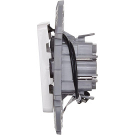 Выключатель 1-кл. Inspiria 10А IP20 250В 10AX с подсветкой/индикацией механизм бел. IEK 673610