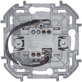 Выключатель 1-кл. Inspiria 10А IP20 250В 10AX с подсветкой/индикацией механизм сл. кость IEK 673611