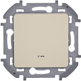 Выключатель 1-кл. Inspiria 10А IP20 250В 10AX с подсветкой/индикацией механизм сл. кость IEK 673611