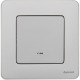 Выключатель 1-кл. Inspiria 10А IP20 250В 10AX с подсветкой/индикацией механизм алюм. IEK 673612