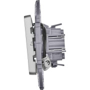 Выключатель 1-кл. Inspiria 10А IP20 250В 10AX с подсветкой/индикацией механизм алюм. IEK 673612