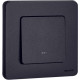 Выключатель 1-кл. Inspiria 10А IP20 250В 10AX с подсветкой/индикацией механизм антрацит IEK 673613