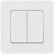 Выключатель 2-кл. Inspiria 10А IP20 250В 10AX механизм бел. IEK 673620