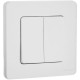 Выключатель 2-кл. Inspiria 10А IP20 250В 10AX механизм бел. IEK 673620