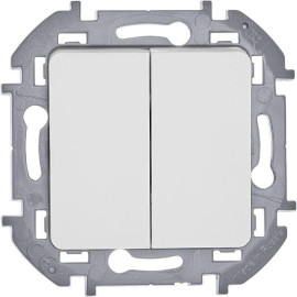 Выключатель 2-кл. Inspiria 10А IP20 250В 10AX механизм бел. IEK 673620
