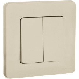 Выключатель 2-кл. Inspiria 10А IP20 250В 10AX механизм сл. кость IEK 673621