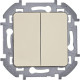 Выключатель 2-кл. Inspiria 10А IP20 250В 10AX механизм сл. кость IEK 673621
