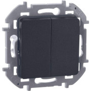 Выключатель 2-кл. Inspiria 10А IP20 250В 10AX механизм антрацит IEK 673623