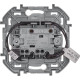 Выключатель 2-кл. Inspiria 10А IP20 250В 10AX с подсветкой/индикацией механизм антрацит IEK 673633
