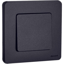 Переключатель 1-кл. Inspiria 10А IP20 250В 10AX механизм антрацит IEK 673653