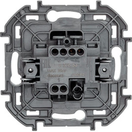 Переключатель 1-кл. Inspiria 10А IP20 250В 10AX механизм антрацит IEK 673653