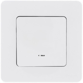 Переключатель 1-кл. Inspiria 10А IP20 250В 10AX с подсветкой/индикацией механизм бел. IEK 673660