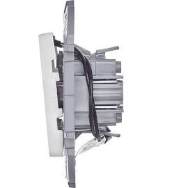 Переключатель 1-кл. Inspiria 10А IP20 250В 10AX с подсветкой/индикацией механизм бел. IEK 673660