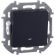 Переключатель 1-кл. Inspiria 10А IP20 250В 10AX с подсветкой/индикацией механизм антрацит IEK 673663