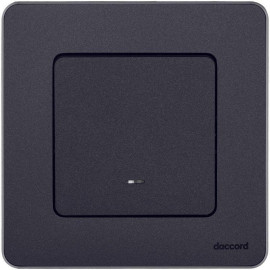 Переключатель 1-кл. Inspiria 10А IP20 250В 10AX с подсветкой/индикацией механизм антрацит IEK 673663