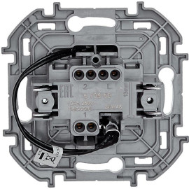 Переключатель 1-кл. Inspiria 10А IP20 250В 10AX с подсветкой/индикацией механизм антрацит IEK 673663