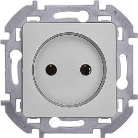 Розетка 1-м СП Inspiria 16А IP20 250В 2P механизм алюм. IEK 673712