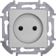 Розетка 1-м СП Inspiria 16А IP20 250В 2P механизм алюм. IEK 673712