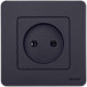 Розетка 1-м СП Inspiria 16А IP20 250В 2P механизм антрацит IEK 673713