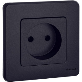 Розетка 1-м СП Inspiria 16А IP20 250В 2P механизм антрацит IEK 673713