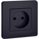 Розетка 1-м СП Inspiria 16А IP20 250В 2P механизм антрацит IEK 673713