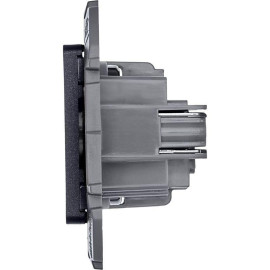 Розетка 1-м СП Inspiria 16А IP20 250В 2P механизм антрацит IEK 673713