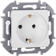 Розетка 1-м СП Inspiria 16А IP20 250В 2P+E немецк. стандарт механизм бел. IEK 673720