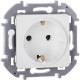 Розетка 1-м СП Inspiria 16А IP20 250В 2P+E немецк. стандарт механизм бел. IEK 673720