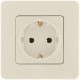 Розетка 1-м СП Inspiria 16А IP20 250В 2P+E немецк. стандарт механизм сл. кость IEK 673721