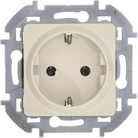 Розетка 1-м СП Inspiria 16А IP20 250В 2P+E немецк. стандарт механизм сл. кость IEK 673721