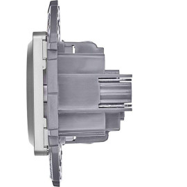 Розетка 1-м СП Inspiria 16А IP20 250В 2P+E немецк. стандарт механизм алюм. IEK 673722