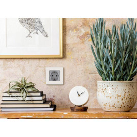 Розетка 1-м СП Inspiria 16А IP20 250В 2P+E немецк. стандарт механизм алюм. IEK 673722