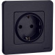 Розетка 1-м СП Inspiria 16А IP20 250В 2P+E немецк. стандарт механизм антрацит IEK 673723