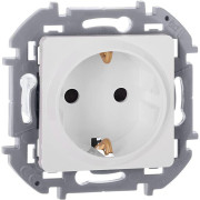 Розетка 1-м СП Inspiria 16А IP20 250В 2P+E защ. шторки немецк. стандарт механизм бел. IEK 673730