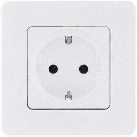 Розетка 1-м СП Inspiria 16А IP20 250В 2P+E защ. шторки немецк. стандарт механизм бел. IEK 673730
