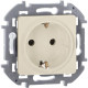 Розетка 1-м СП Inspiria 16А IP20 250В 2P+E защ. шторки немецк. стандарт механизм сл. кость IEK 673731