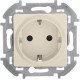 Розетка 1-м СП Inspiria 16А IP20 250В 2P+E защ. шторки немецк. стандарт механизм сл. кость IEK 673731