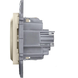 Розетка 1-м СП Inspiria 16А IP20 250В 2P+E защ. шторки немецк. стандарт механизм сл. кость IEK 673731