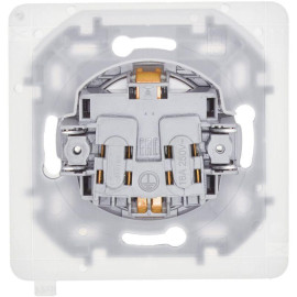 Розетка 1-м СП Inspiria 16А IP44 250В 2P+E защ. шторки с крышкой немецк. стандарт механизм бел. IEK 673740