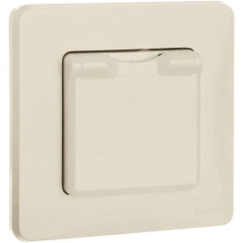 Розетка 1-м СП Inspiria 16А IP44 250В 2P+E защ. шторки с крышкой немецк. стандарт механизм сл. кость IEK 673741