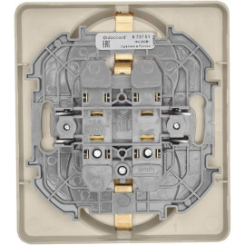 Розетка Inspiria 16А 250В 2х2P+E немецк. стандарт сл. кость IEK 673751