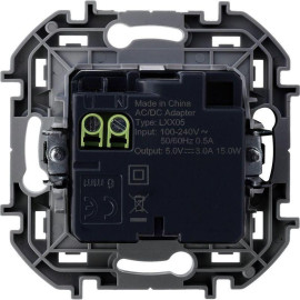 Устройство зарядное Inspiria с 2-мя USB разьемами A и C 240В/5В 3000мА бел. IEK 673760