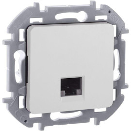 Розетка компьютерная Inspiria RJ45 кат.5E UTP бел. IEK 673825