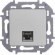 Розетка компьютерная Inspiria RJ45 кат.5E UTP алюм. IEK 673827