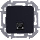 Розетка компьютерная Inspiria RJ45 кат.5E UTP антрацит IEK 673828