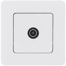 Розетка телевизионная проходная TV Inspiria 14дБ 5-862мГц механизм бел. IEK 673860