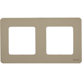 Рамка 2-м Inspiria шампань IEK 673948