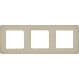 Рамка 3-м Inspiria сл. кость IEK 673951